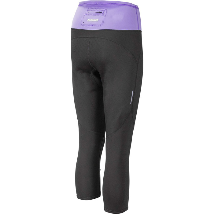 2023 Prolimit Mujer Airmax 1mm Neopreno SUP 3/4 Length Trousers 400.14750.040 - Black / Lavender